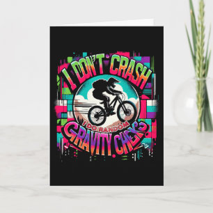 Fahrrad T-Shirt Ich stürze nicht ab Ich mache zufä Karte