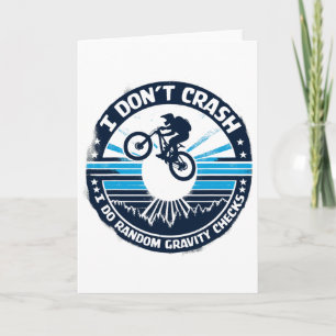 Fahrrad T-Shirt Ich stürze nicht ab Ich mache zufä Karte