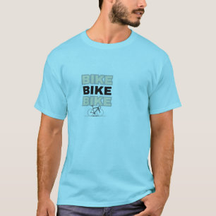 Fahrrad-T-Shirt – minimalistisches Fahrrad-Grafik- T-Shirt