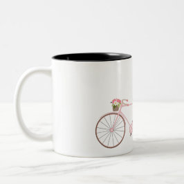 Fahrrad-Tandem-Tasse Zweifarbige Tasse