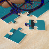 Fahrrad-TandemTeddybär-Druck Puzzle (Seite)