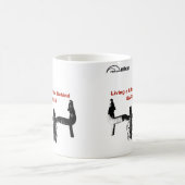 Fahrrad-Tasse - hinter Stangen Kaffeetasse (Mittel)