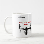 Fahrrad-Tasse - hinter Stangen Kaffeetasse (Links)