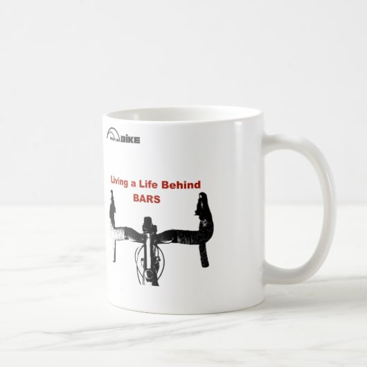 Fahrrad-Tasse - hinter Stangen Kaffeetasse (Rechts)