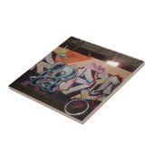 Fahrrad u. Graffiti AMS Fliese (Seite)