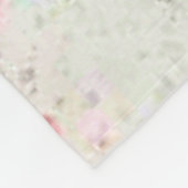 Fahrrad und Blume Fleecedecke (Ecke)