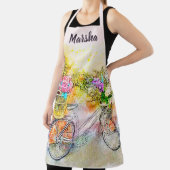 Fahrrad und Blume Schürze (InSitu)