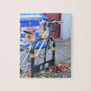 Fahrrad und Herbstleaves Islington London Vereinig Puzzle