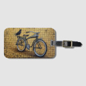 Fahrrad und Krähe Gepäckanhänger (Vorderseite (Horizontal))