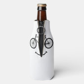 Fahrrad und Lächeln T - Shirt Radfahren Tee Shirt Flaschenkühler (Flasche Rückseite)