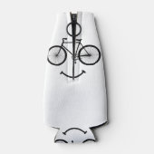 Fahrrad und Lächeln T - Shirt Radfahren Tee Shirt  Flaschenkühler (Rückseite)