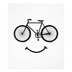 Fahrrad und Lächeln T - Shirt Radfahren Tee Shirt Fotodruck