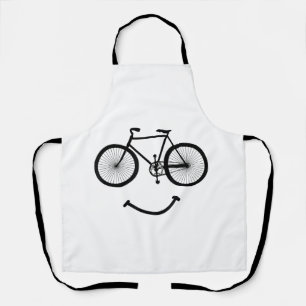 Fahrrad und Lächeln T - Shirt Radfahren Tee Shirt Schürze