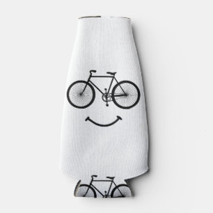 Fahrrad und Smile T-Shirt Fahrradfahren T-Shirt Bl Flaschenkühler