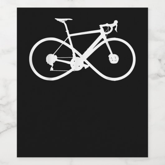 Fahrrad-Unendlichkeit Straße Fahrrad Racing Radfah Weinetikett (Einzelnes Label)