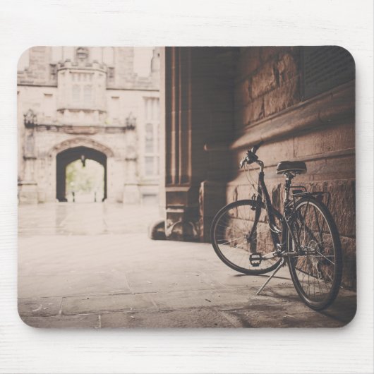 Fahrrad, Urban, Grunge Mousepad (Vorne)