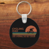 Fahrrad Vater wie ein normaler Vater, aber cooler Schlüsselanhänger (Vorderseite)