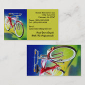 Fahrrad-Verein-Retro Visitenkarte (Vorne/Hinten)