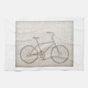 Fahrrad Vintage Sport Frieden Liebe Schicksal Küchentuch