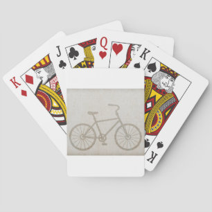 Fahrrad Vintage Sport Frieden Liebe Schicksal Spielkarten
