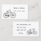 Fahrrad-Visitenkarte Visitenkarte (Vorne/Hinten)