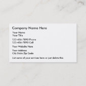 Fahrrad-Visitenkarten Visitenkarte (Rückseite)