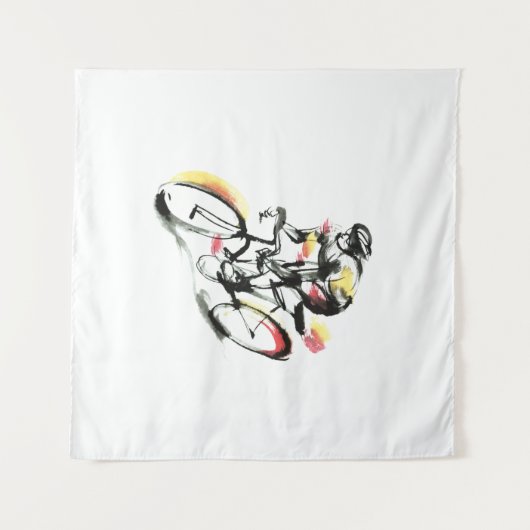 Fahrrad Wandteppich (Vorderseite (Horizontal))