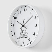 Fahrrad Wanduhr (Winkel)