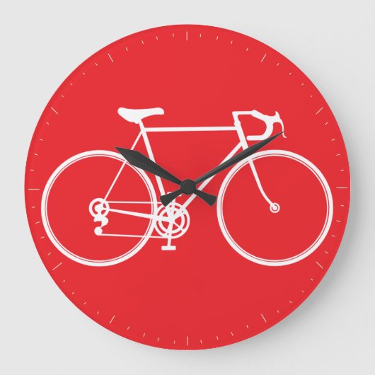 Fahrrad-Wanduhr Große Wanduhr (Vorderseite)