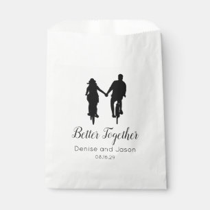 Fahrrad war besser zusammen Hochzeit von Napkins Geschenktütchen