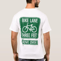 Fahrrad-Weg 3 Fuß Bewegungs-vorbei! T - Shirt GRÜN