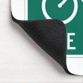 Fahrrad-Weg Mousepad (Ecke)