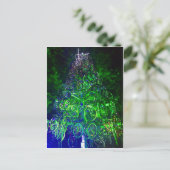 Fahrrad-Weihnachtsbaum-Postkarte Feiertagspostkarte (Stehend Vorderseite)