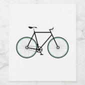 Fahrrad Weinetikett (Einzelnes Label)