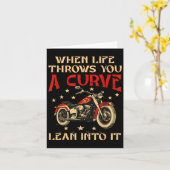 Fahrrad, wenn das Leben dir ein kurzes Motorrad Me Karte (Gelbe Blume)