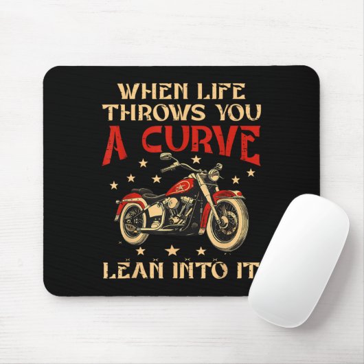 Fahrrad, wenn das Leben dir ein kurzes Motorrad Me Mousepad (Mit Mouse)