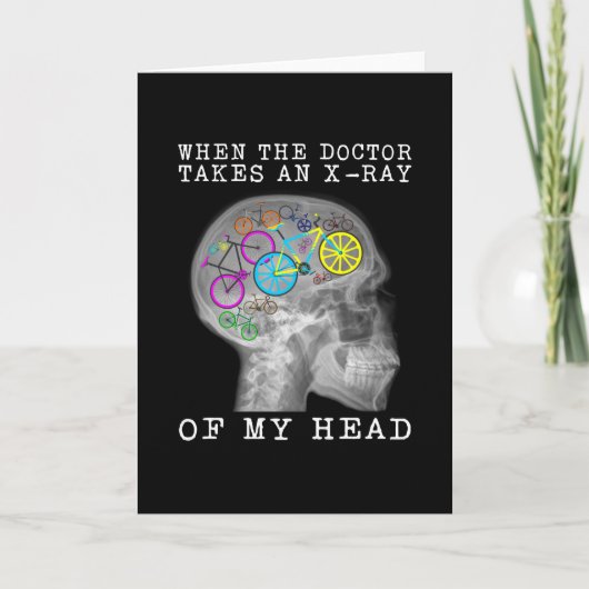 Fahrrad, wenn der Arzt eine Röntgenaufnahme meines Karte (Vorderseite)