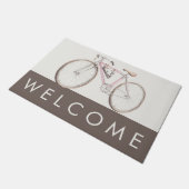 Fahrrad-Willkommensmatte Fußmatte (Schrägansicht)