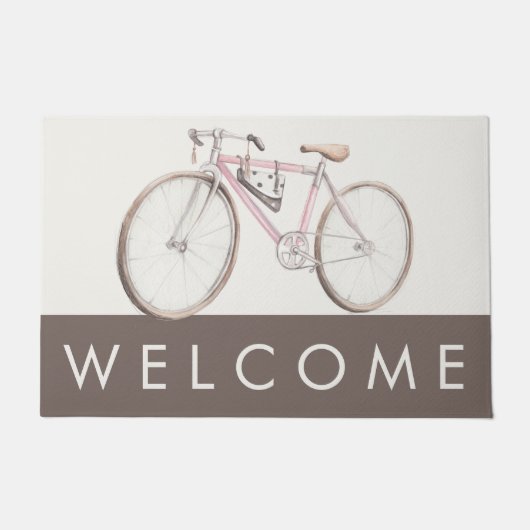 Fahrrad-Willkommensmatte Fußmatte (Vorderseite)