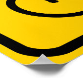 Fahrrad-XING-Zone Poster (Ecke)