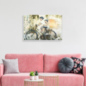 Fahrrad | Zazzle_Growshop. Leinwanddruck (Insitu (Wohnzimmer))