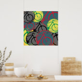 Fahrrad Zimmerdekoration Poster (Küche)