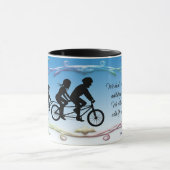 FAHRRAD-ZITAT-SILHOUETTE TASSE (Zentrum)