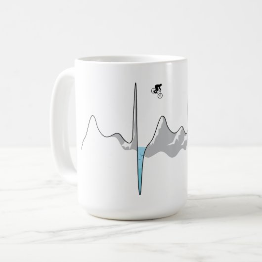 Fahrrad zur Beat-Tasse Kaffeetasse (Vorderseite Links)