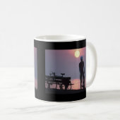 Fahrrad-Zyklus radfahrendes radfahrenquebec Kanada Kaffeetasse (VorderseiteRechts)