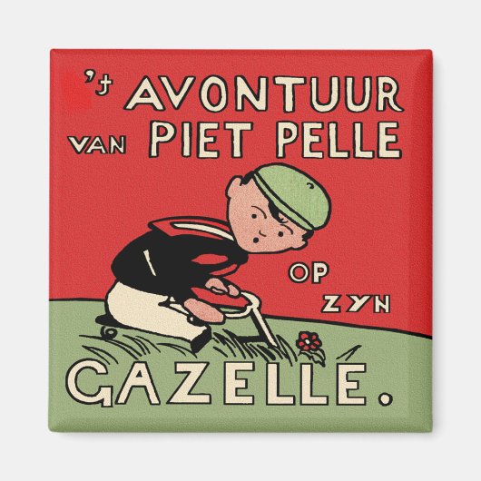 Fahrradabenteuer Piet Pelle Magnet (Vorne)