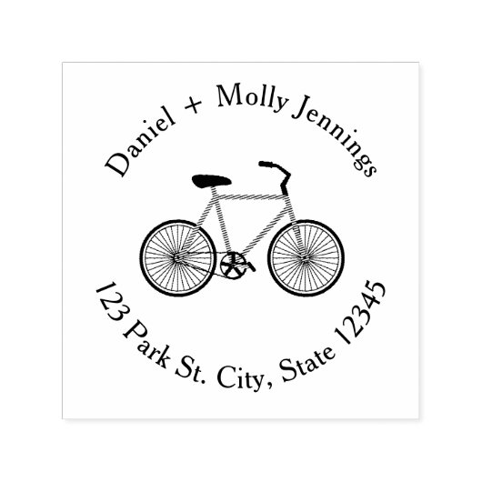 Fahrradadresse Permastempel (Design)