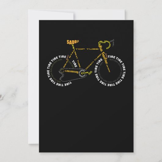 Fahrradanatomie Cute Cycling ist Lebensgeschenk Dankeskarte (Vorderseite)