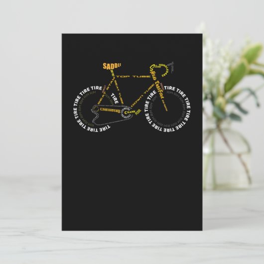 Fahrradanatomie Cute Cycling ist Lebensgeschenk Dankeskarte (Stehend Vorderseite)