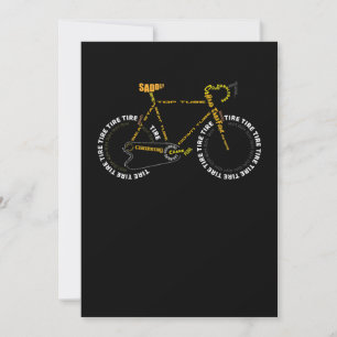 Fahrradanatomie    Cute Cycling ist Lebensgeschenk Dankeskarte